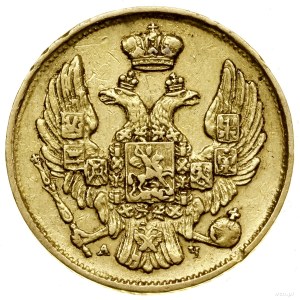 3 Rubel = 20 Gold, 1840 СПБ АЧ, St. Petersburg; Bitkin 1...