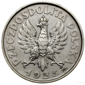 5 Zloty, 1925, Warschau; Verfassung - stuper variety....