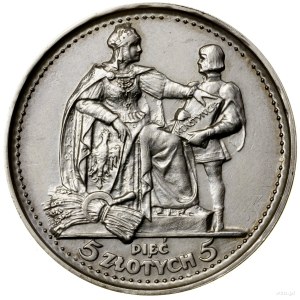 5 Zloty, 1925, Warschau; Verfassung - stuper variety....