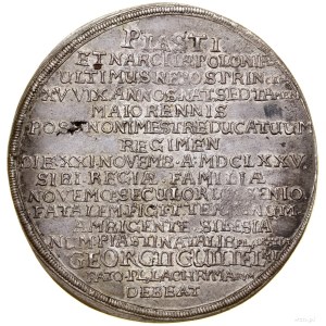 1 1/4 posthumous thaler, 1675, Brzeg; striking coin....