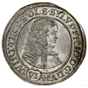 6 krajcars, 1674 SP, Olesnica; letters S P (initials of Sa...