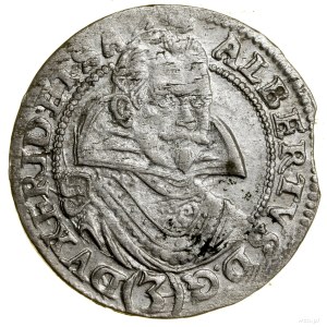 3 krajcary, 1629, Żagań; E.-M. 527 (R1), F.u.S. 2052, K...