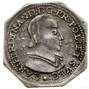 1/2 tallero (clipa ottagonale), 1632, Nysa; Av: Busto...