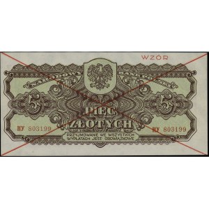 5 złotych, 1944; w klauzuli OBOWIĄZKOWYM, seria HY, num...