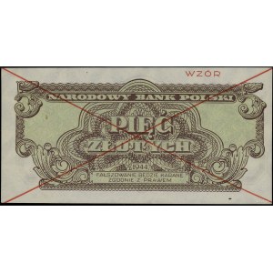 5 złotych, 1944; w klauzuli OBOWIĄZKOWYM, seria HY, num...
