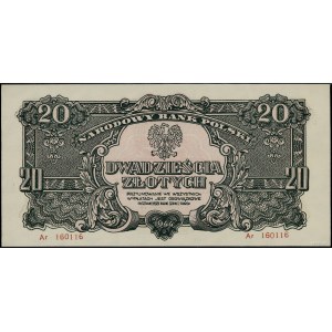 20 Gold, 1944; in OBLIGATION clause, Ar series, num...