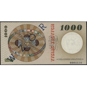 1.000 złotych, 29.10.1965; z nadrukiem wystawy numizmat...