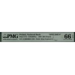 200 zloty, 25.03.1994; AA series, numbering 0000000, c...