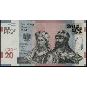 20 gold, 23.11.2015; 1050th anniversary of the Baptism of Poland; s...