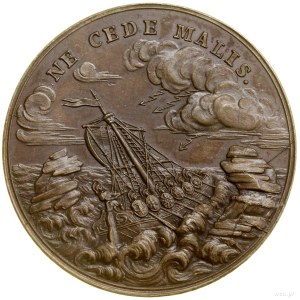 Ne cede malis commemorative medal, no date (ca. 1770), ...