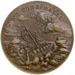"Ne cede malis" commemorative medal, no date (ca. 1770), ...