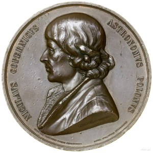 Nicolaus Copernicus; medaglia per commemorare l'apertura del Museo di Ast...