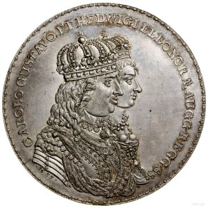Medal ślubny, 1655, Hamburg, projektował i wykonał Seba...