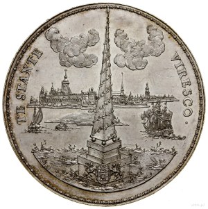 Medal ślubny, 1655, Hamburg, projektował i wykonał Seba...