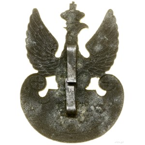 Eagle to cap, 1916, Kraków; Crowned eagle with a spread...