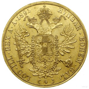Foursquare (4 ducats), 1891, Vienna; Fr. 487, Herinek 46, ...