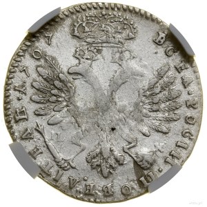 Bohemia (tymph), 1707, Kadaszewski Dwor; Av: Bust in p...