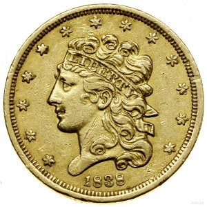 $5, 1838, Philadelphia; Liberty Head type with ribb...
