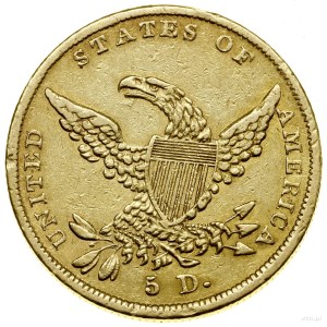 $5, 1838, Philadelphia; Liberty Head type with ribb...