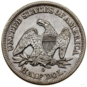 50 cents (1/2 dollar), 1849 O, New Orleans; Seated type....