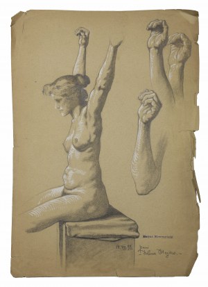 Marian WAWRZENIECKI (1863-1943), Studium postaci - pani Helena, 1899