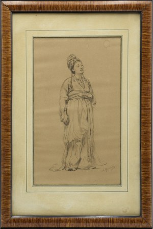 Stanisław CHLEBOWSKI (1835-1884), Postać kobiety w długiej sukni