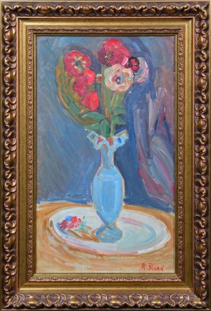 Maurice (BLUMENKRANC) BLOND (1899-1974), Anemony w niebieskim wazonie
