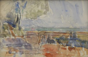 Helena ZAREMBA-CYBISOWA (1911-1986), Plaża w Sopocie