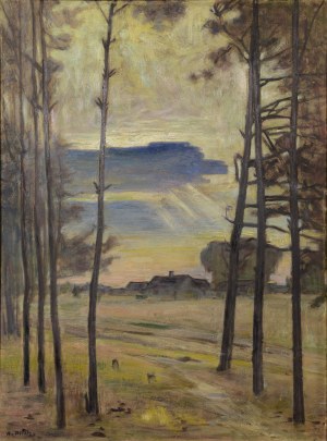 Henryk PLICH (1904-1986), Widok na wioskę