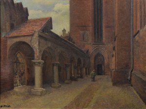 Henryk PLICH (1904-1986), Krużganek przy kościele Najświętszej Marii Panny w Toruniu