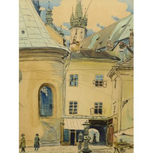 Marian DEMCZUK, 20th century, On the Small Market in Krakow, 1922