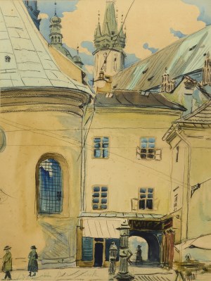 Marian DEMCZUK, XX w., Na Małym Rynku w Krakowie, 1922