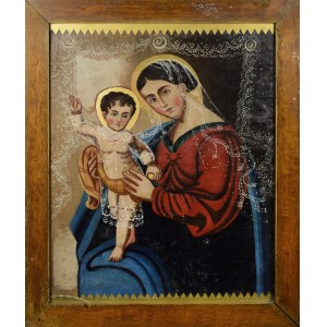 Malarz nieokreślony, XIX / XX w., Madonna z Dzieciątkiem
