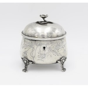 Silver sugar bowl