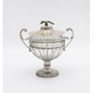 Glass sugar bowl
