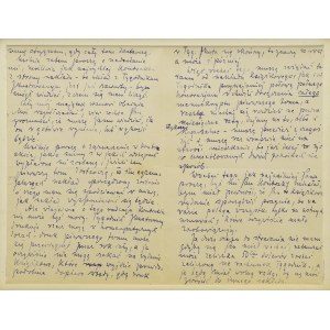 Letter from Stanisław Przybyszewski (writer, poet, playwright of the Young Poland period - 1868-1927)
