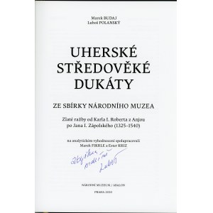 Budaj, Uherské středověké dukáty ... [dedykacja autora]