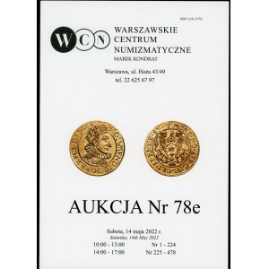 WCN Marek Kondrat Aukcja nr 78e 2022