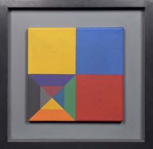 Jan PAMUŁA (1944-2022), Kwadraty w kwadracie VII, 1972/9
