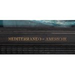 Manifesto CONTE GRANDE transatlantico LLOYD SABAUDO con CORNICE