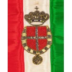 Podestà (Mayor) sash during the twenty-year fascist period