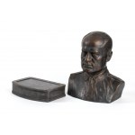 Bronze bust of Benito Mussolini