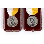 A lot of two medals Pope Johannes Paulus II, cased