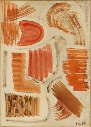 Hanna Krzetuska-Geppert (1903–1999), Kompozycja abstrakcyjna, 1969 r.