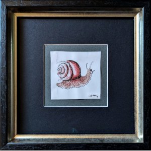 Józef Wilkoń (1930), Ślimaczek szkic do ilustracji, 2015