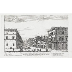 Giovanni Battista Falda, Strada dalla Piazza di S. Marco alla chiesa del Giesu