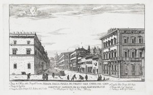 Giovanni Battista Falda, Strada dalla Piazza di S. Marco alla chiesa del Giesu