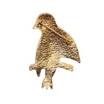 Pozlátená brošňa „Lastovička“ s kryštálom Swarovski
