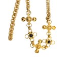 Vintage-style gold-plated belt