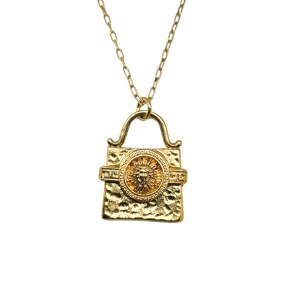 Gold-plated vintage-style necklace